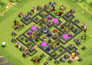 coc部落冲突9本护资源阵型怎么摆 部落冲突九本护资源阵型推荐